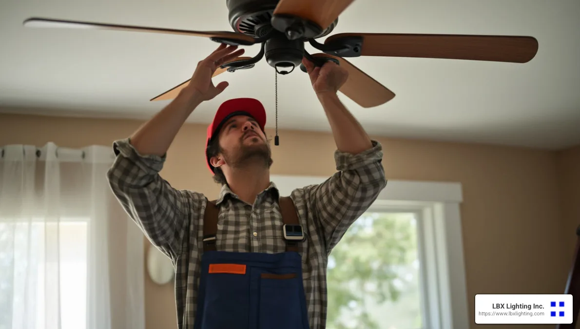 electrician for fan repair near me