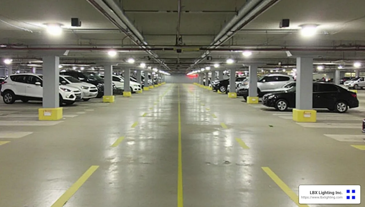LED lighting for parking lots