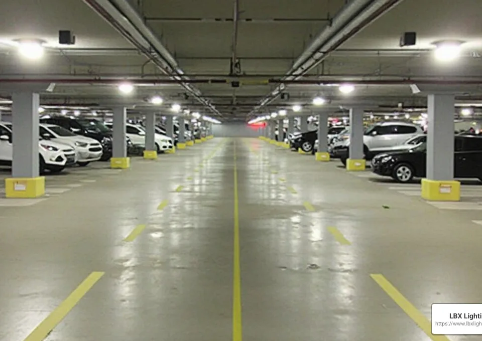 LED lighting for parking lots