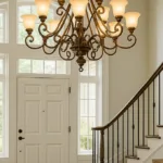 chandeliers for tall foyers