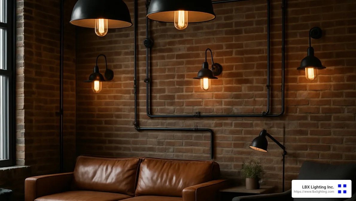 industrial style lighting