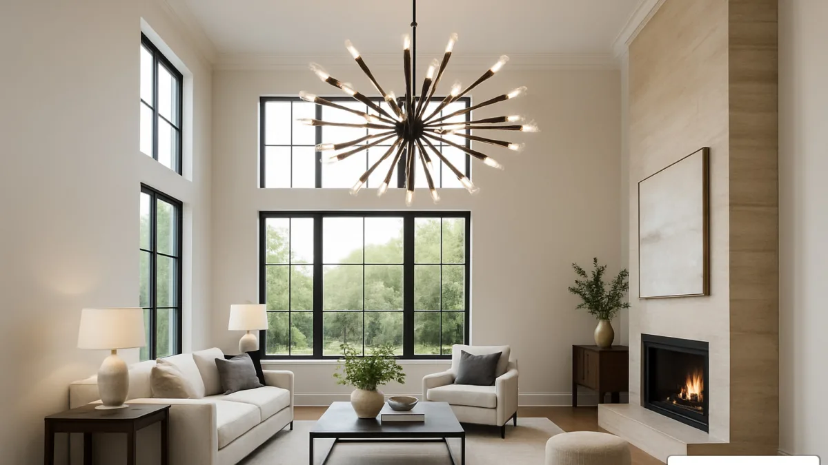 extra large modern chandeliers for high ceilings
