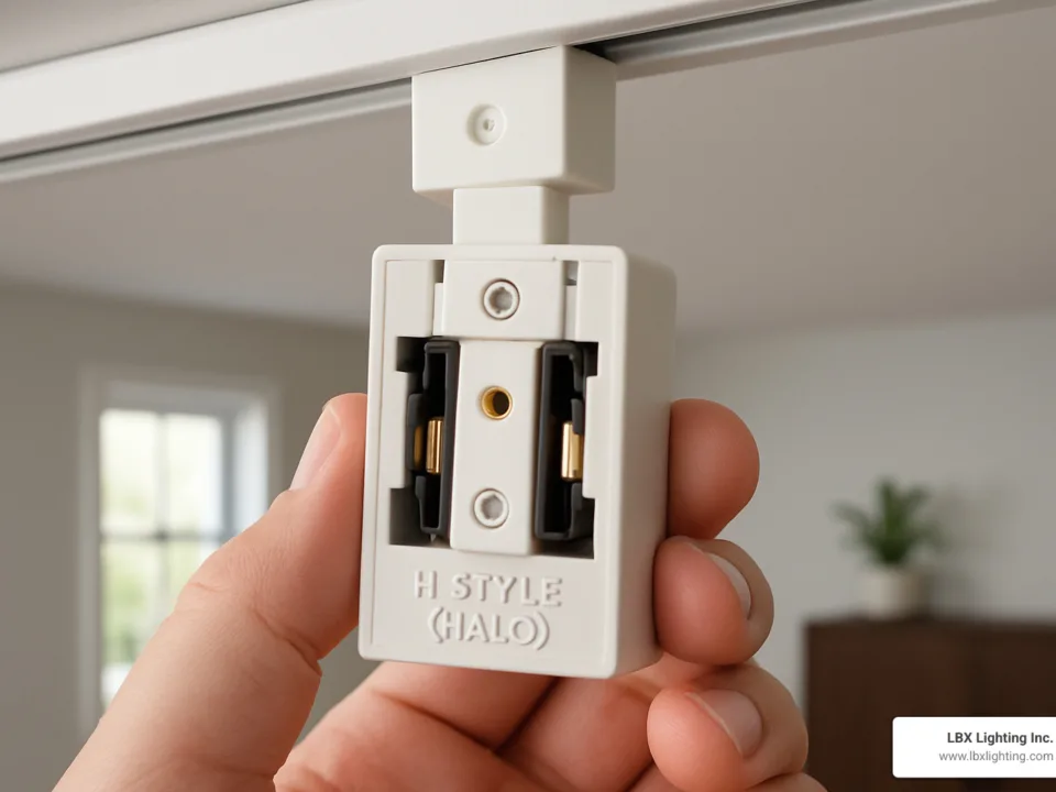 h style track lighting connector