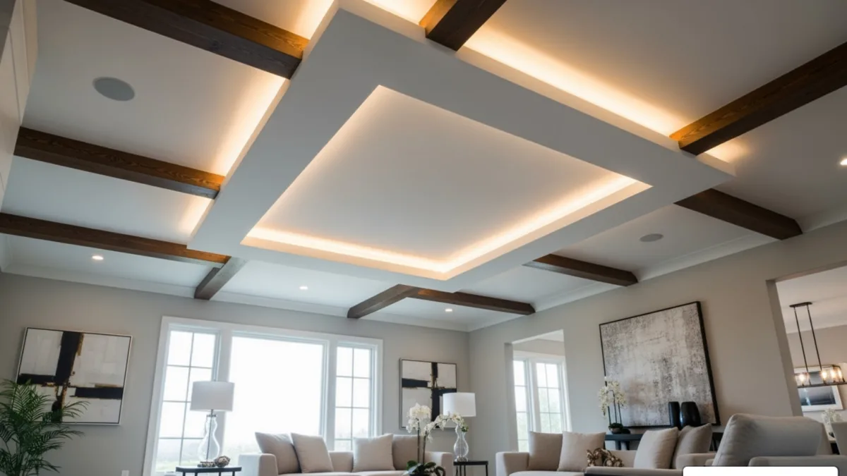 contemporary ceiling design for living room