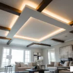 contemporary ceiling design for living room
