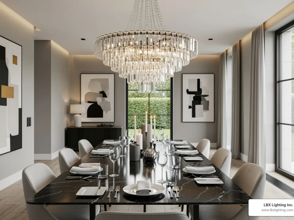 crystal dining room chandeliers