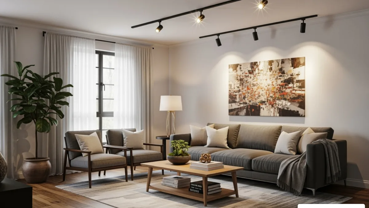 living room track lighting