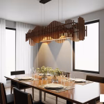 dining room light fixtures wood